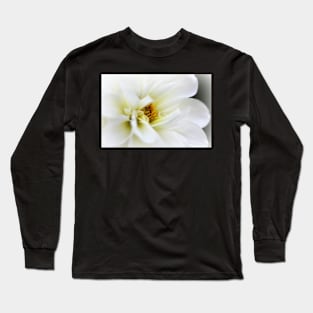 White Dahlia Long Sleeve T-Shirt